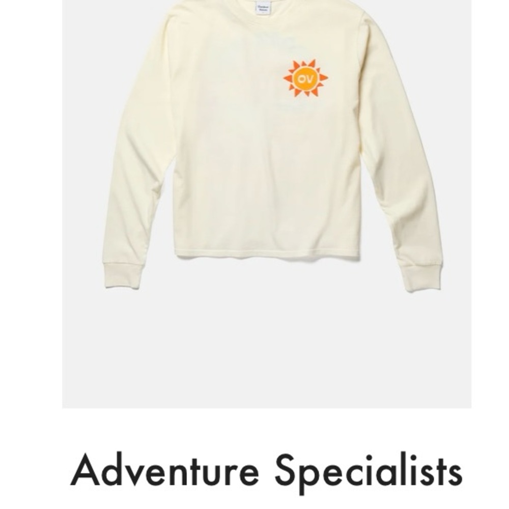 Outdoor Voices Adventure Specialists Graphic Everyday Long Sleeve T-Shirt